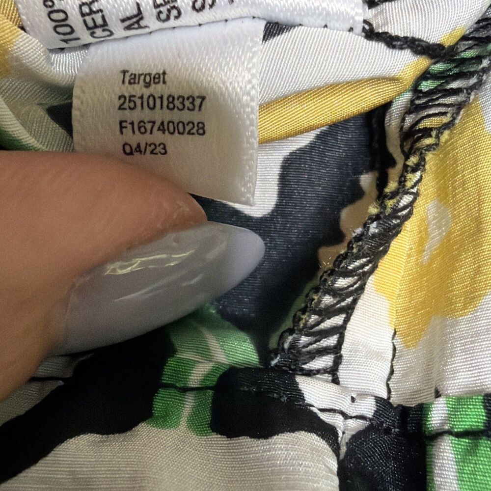Diane Von Fürstenberg x Target Hooded Vest XS Whimisical Outdoor Gropcore Floral - Picture 12 of 12